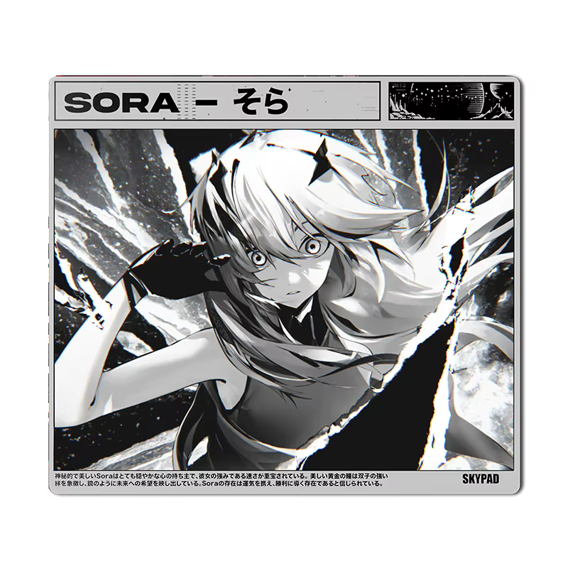 Tapis de souris de jeu Skypad SORA en verre YUME