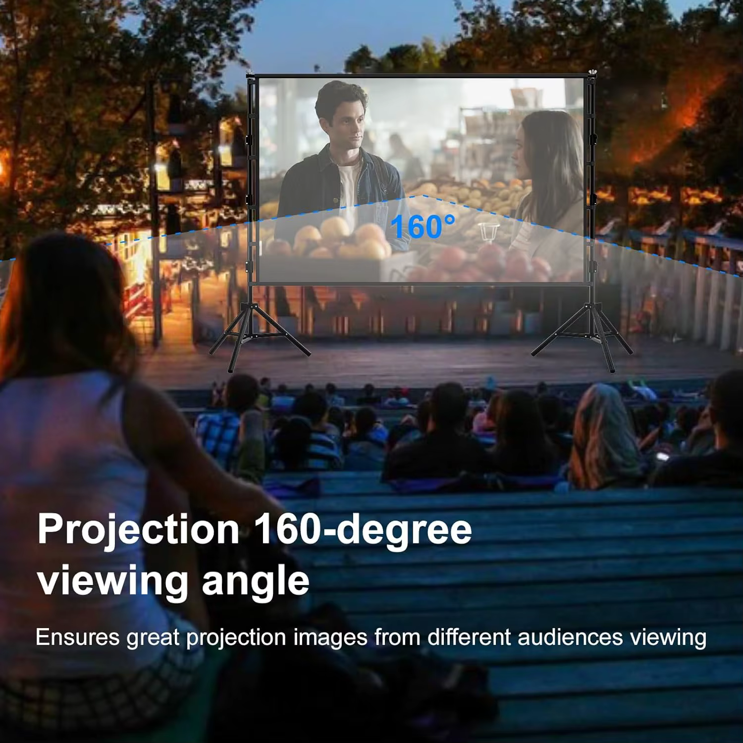 Écran de projection VEIDADZ avec support