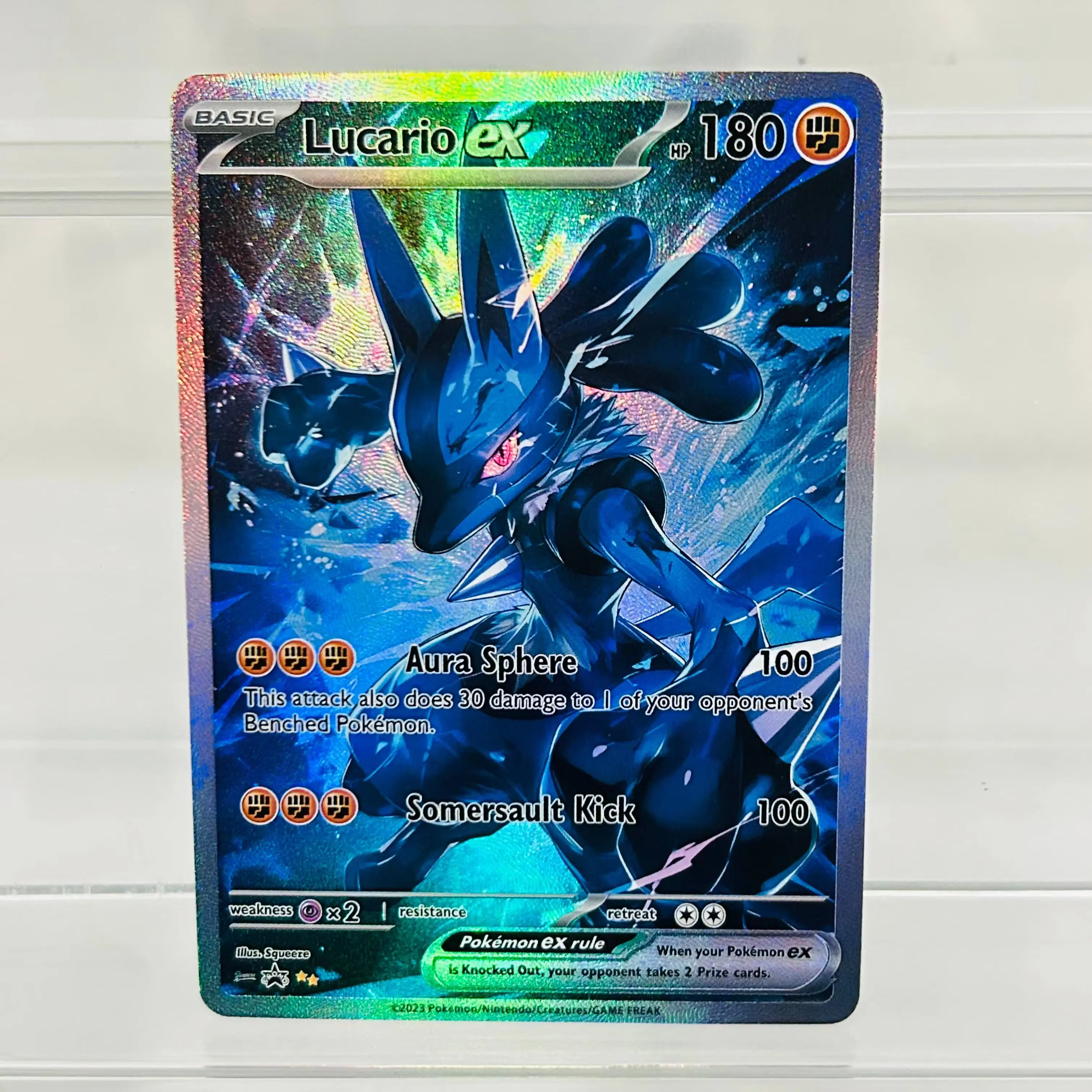 Carte Mewtwo ex English DIY avec texture holographique, en parfait état, carte de collection anime premium