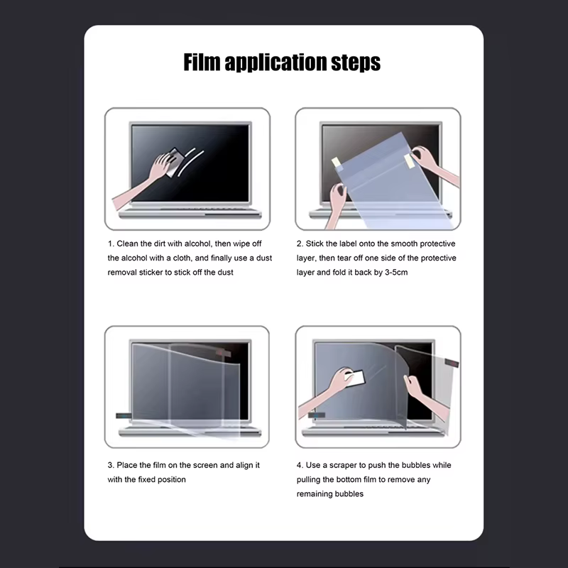 Film de protection anti-lumière bleue pour ordinateur portable