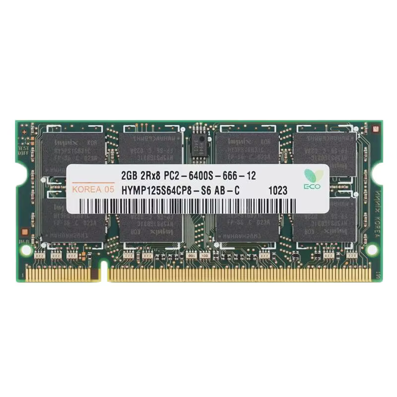 2GB 4GB 667MHz 800MHz 2R × 8 Ordinateur Portable RAM Notebook Memory SODIMM PC2-5300 6400 1.8V 200 Pin