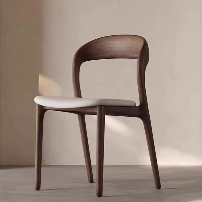 Bois massif, chaise de salle à manger, maison, bureau, dossier, moderne, minimaliste, design, tabouret, nordique, restaurant, manger, chaise