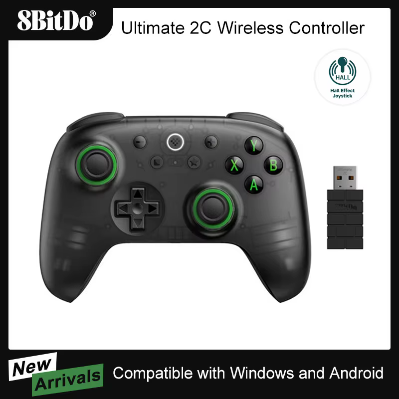 8BitDo Ultimate 2C contrôleur de jeu sans fil nouvelle couleur manette de jeu pour PC Windows 10/11 Steam Deck Raspberry Pi Android