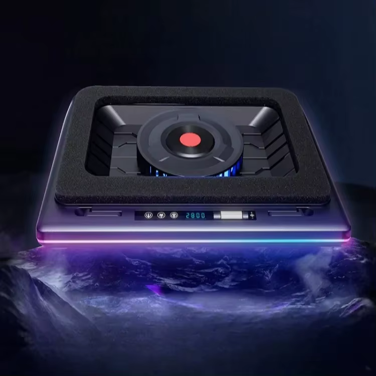 Refroidisseur pour ordinateur portable de jeu V12 RGB avec ventilateur à turbine puissant de 5