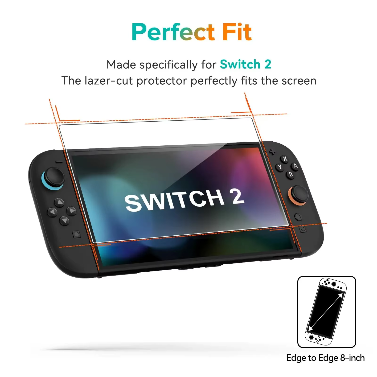 Protecteur d'écran en verre trempé HD NS2 pour Switch 2