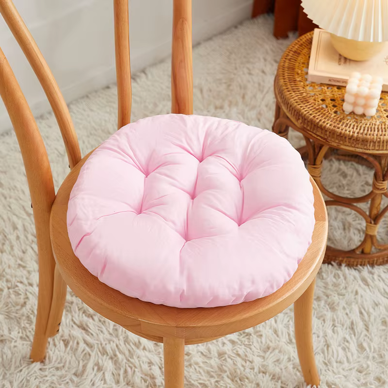 Coussin de chaise de bureau rond de couleur, coussin chaud d'hiver, coussin de siège de canapé de salle à manger domestique, tabouret d'étudiant, coussin de fesses