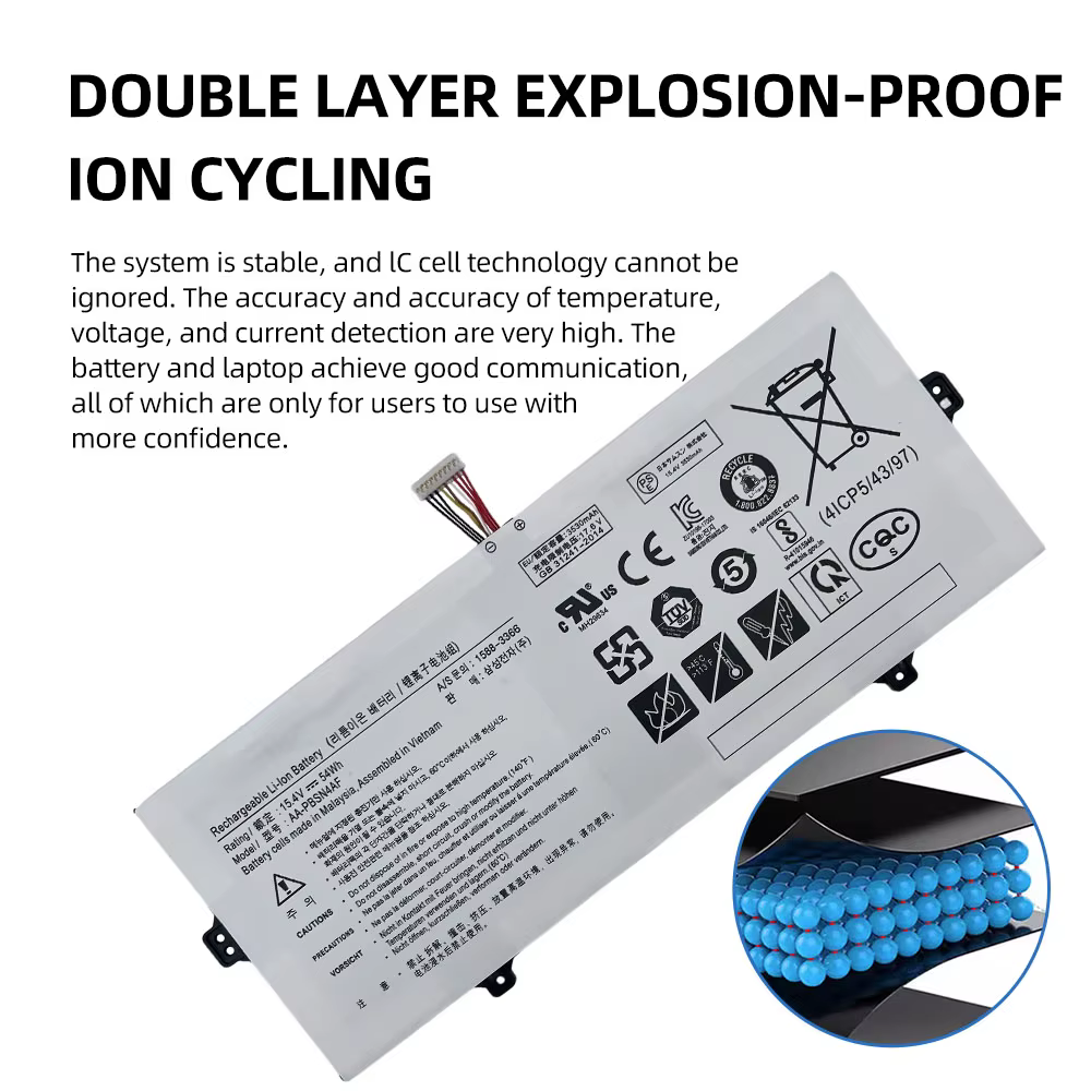 Batterie d'ordinateur portable neuve de haute qualité AA-PBSN4AF pour Samsung Galaxy Book NP730QCJ NP730QDA