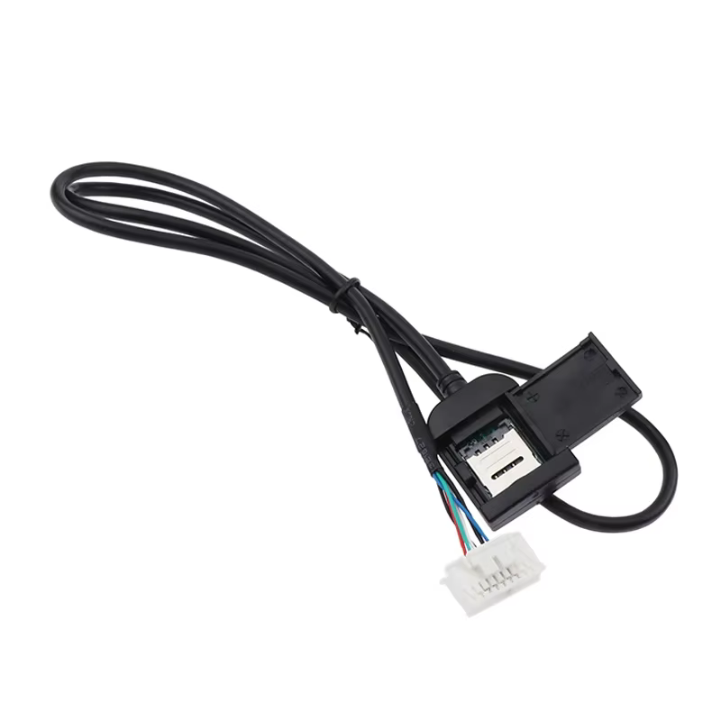 Adaptateur de fente pour carte Sim, pour Radio Android multimédia Gps 4G, connecteur de câble 20 broches, accessoires de voiture, pièce de rechange de fils