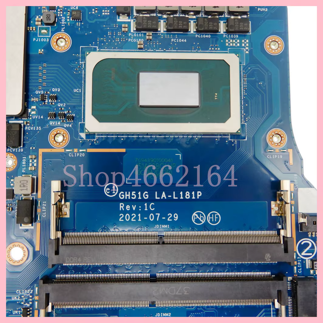 Carte mère LA-L181P avec processeur i5 i7-11e génération