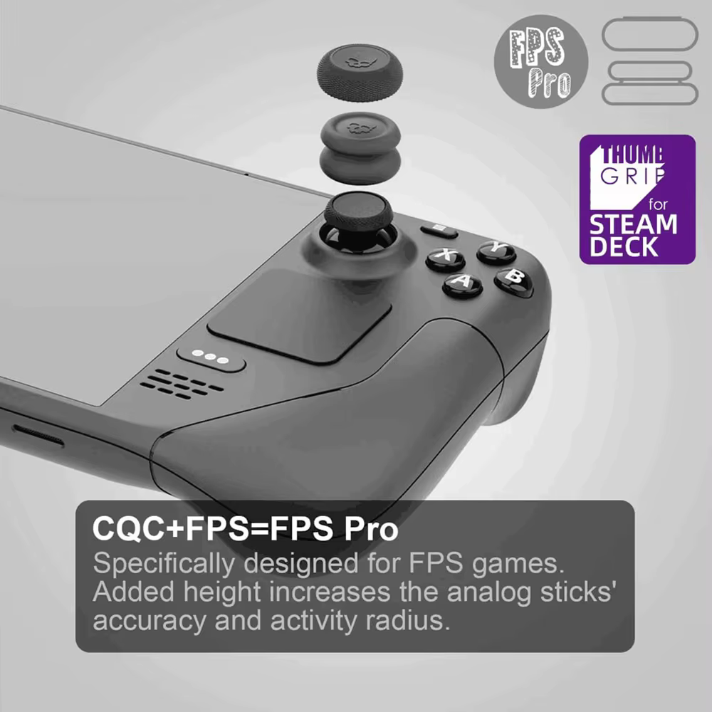 Capuchons de manette ergonomiques pour consoles de jeu Steam Deck