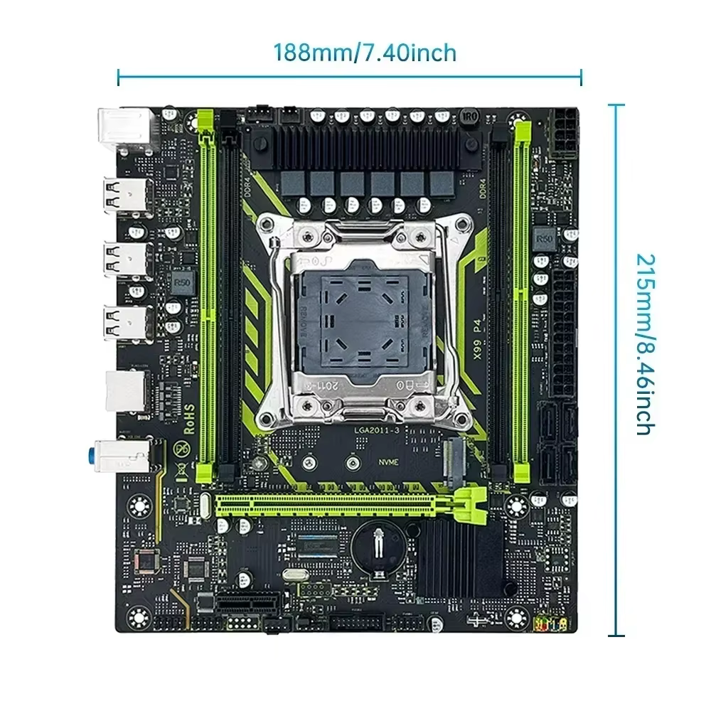 Ensemble de carte mère SOYO X99 avec processeur LGA2011-3 Xeon E5 2630 V4