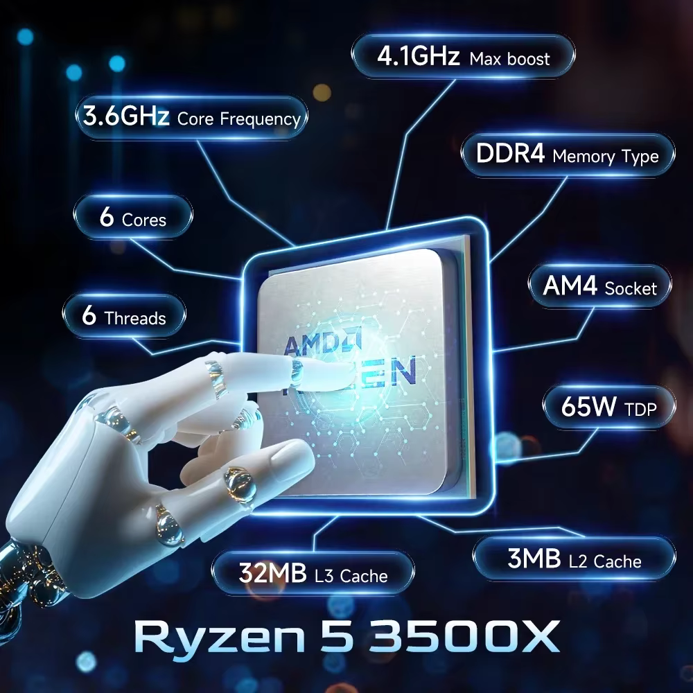 Choix Populaire : Processeur Gaming AMD Ryzen 5 3500X R5