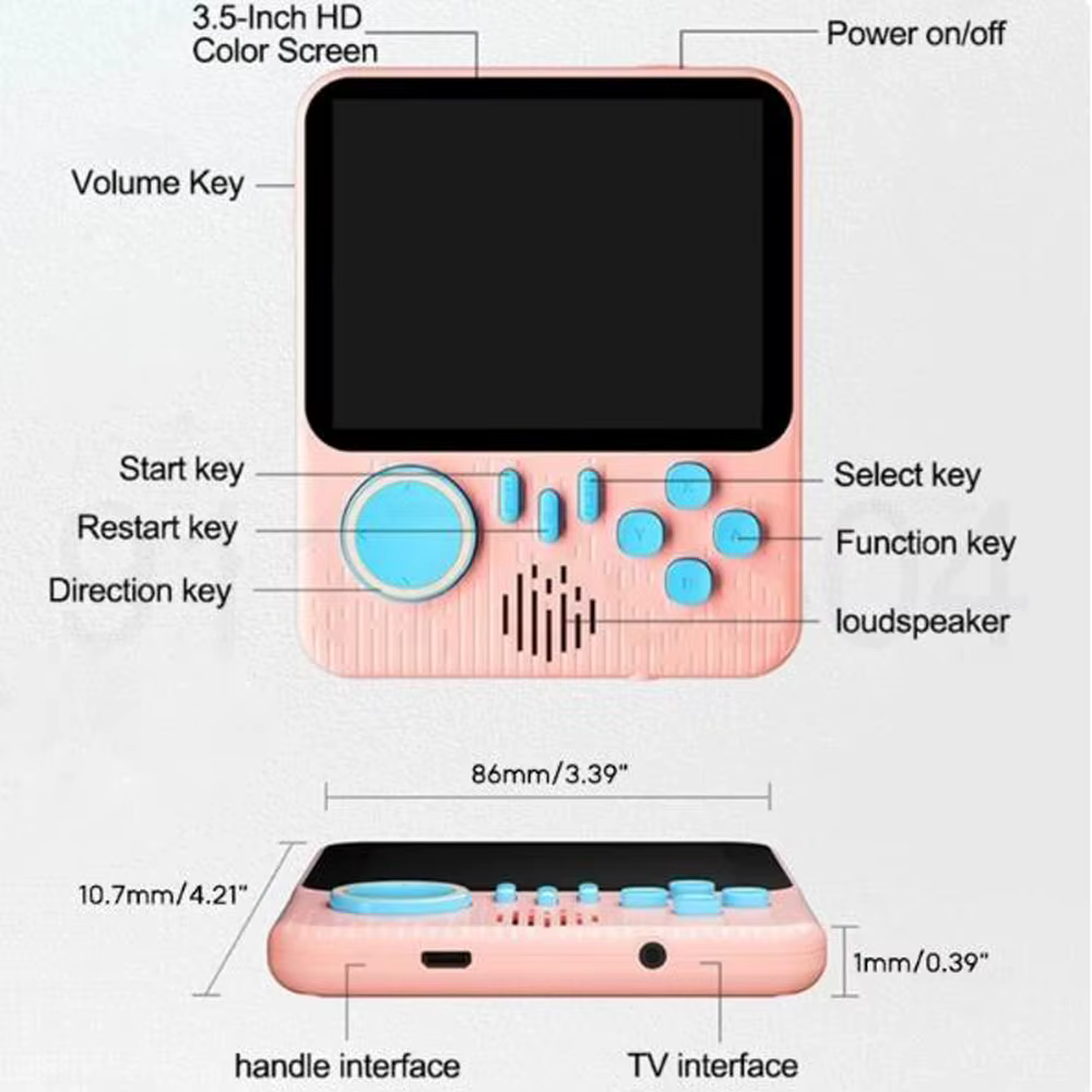 Console de jeu portable rétro haute définition G7 3