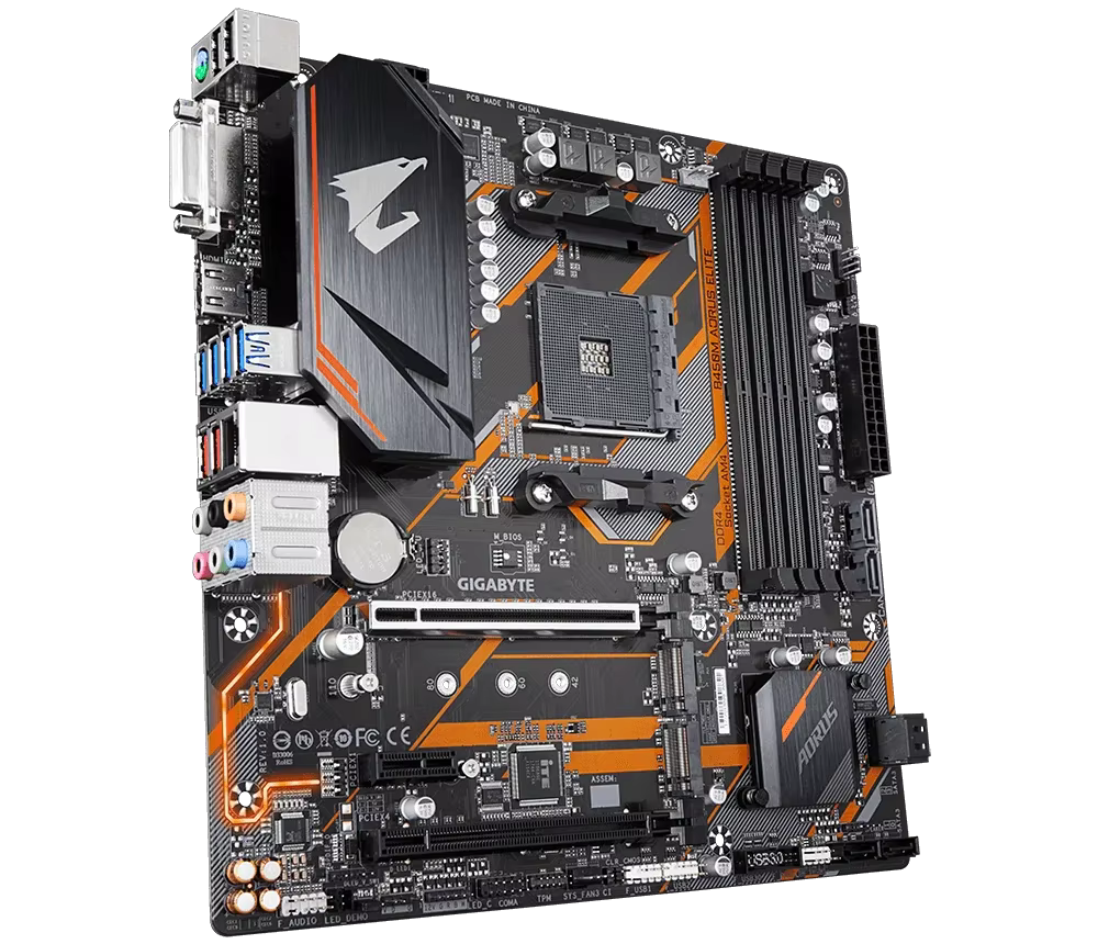 Gigabyte GA B450M AORUS ELITE AMD B450 /4-DDR4 DIMM /M.2 /USB3.1 /Micro-ATX /Nouveau / Max-64G Carte mère AM4 double canal