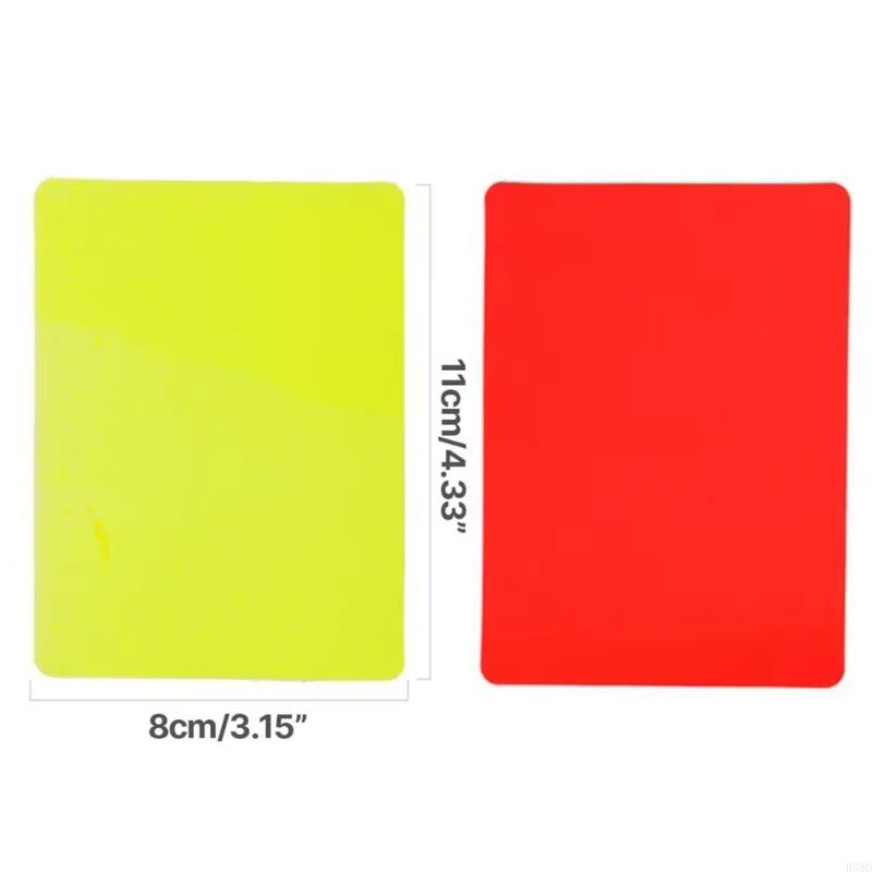 Cartes d'arbitre, jeu cartes jaunes rougeur d'arbitre football sportif, jeu cartes d'avertissement d'éjection