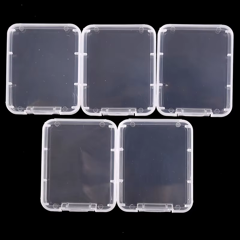 Étui de protection pour cartes CF en plastique PP blanc et transparent