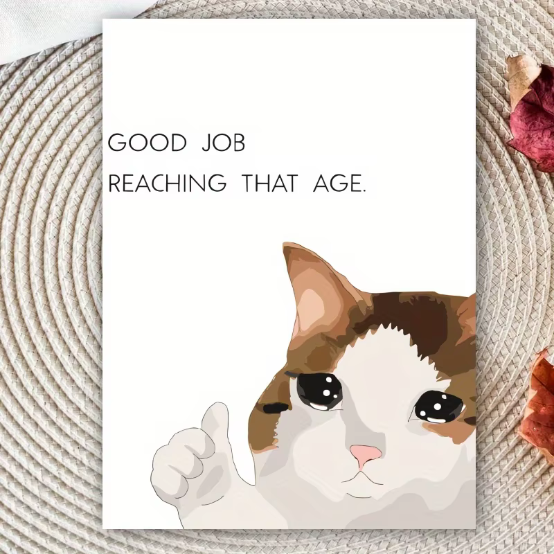 1 pièce, carte d'anniversaire amusante, carte d'anniversaire amusante pour elle, carte intéressante, carte créative et mignonne, carte de joyeux anniversaire pour un ami