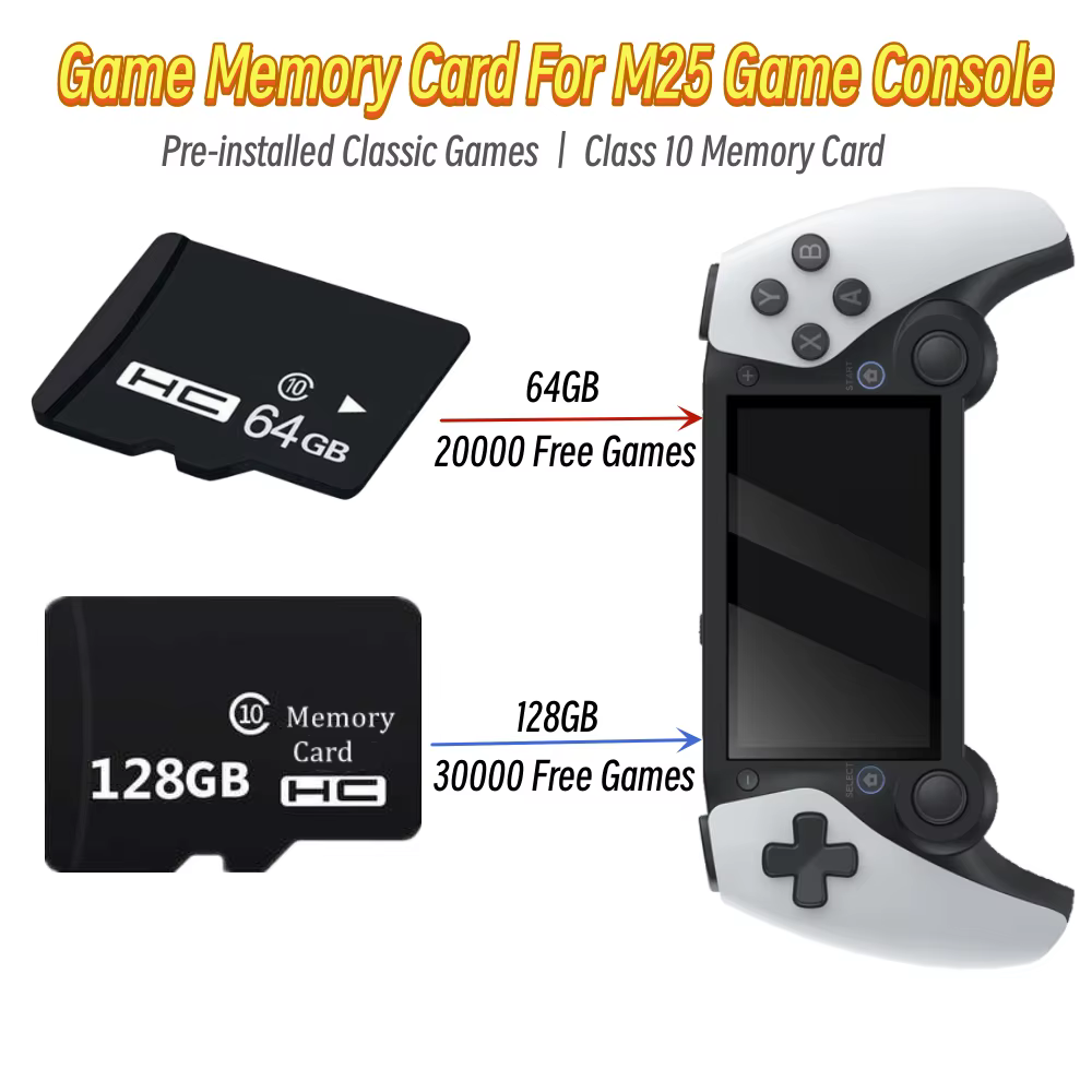 128GB 30000 jeux gratuits carte de jeu pour Console de jeu M25 64GB
