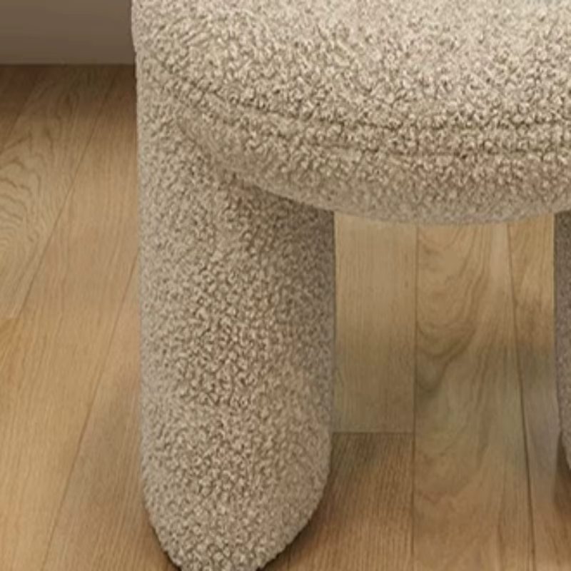 Chaise de coiffeuse pas chère, basse, marron, mignonne, style mini-selle, pour maquillage et salle à manger, mobilier de chambre