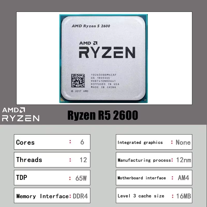 Processeur AMD Ryzen 5 2600