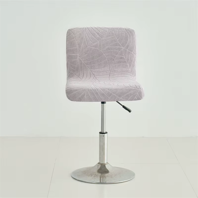 1/4 pièces Jacquard chaise de Bar couvre élastique court dos tabouret de Bar couvre salle à manger Anti-sale siège housses hôtel mariage maison