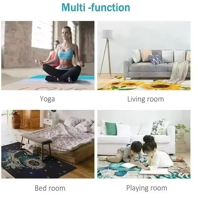Tapis de jeu pour enfants, carte de ville vibrante, avec routes, bâtiments, tapis d'activité éducatif pour tout-petits, tapis de sol de circulation coloré pour salle de jeux