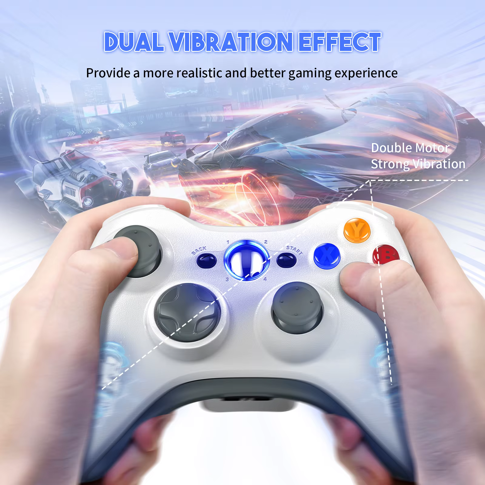 Manette de jeu PC pour Xbox 360 2.4G