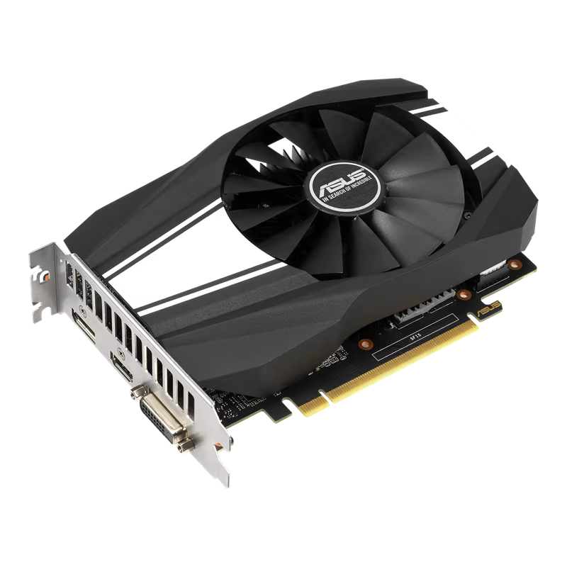 Carte graphique ASUS NVIDIA GTX 1660 PH GTX1660 6G 6GB GDDR5 PCI-E 3.0 HDMI DVI DP 8pin GPU pour bureau ou jeux pour PC
