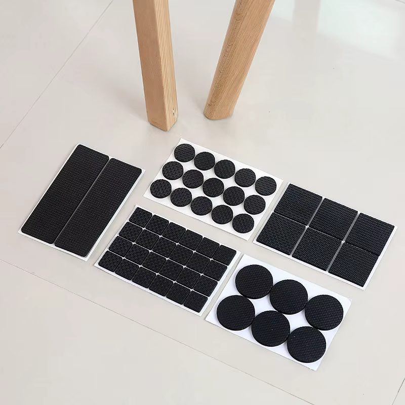 Coussinets en caoutchouc pour pieds de chaise, tapis antidérapant, amortisseur de pare-chocs, protection des pieds de Table auto-adhésive, matériel de protection du sol