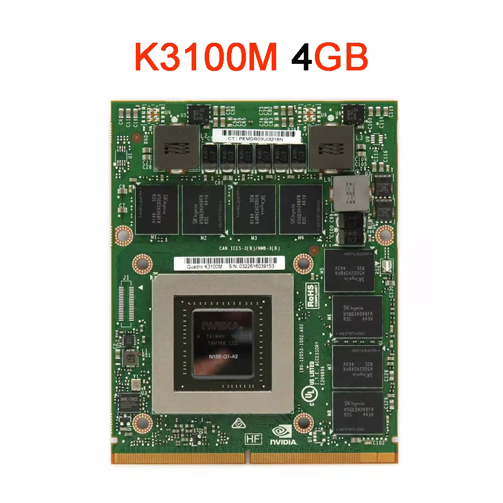 Carte graphique Quadro K3000M K3100M K4000M K4100M K5000M K5100M K3000 K4000 K5000 K3100 K4100 K5100 pour iMac A1312 2009 2010 2011