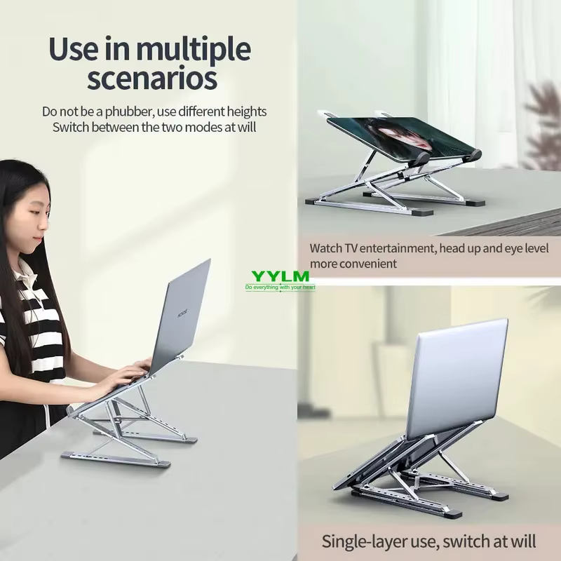 Support pour ordinateur portable en alliage d'aluminium haute performance