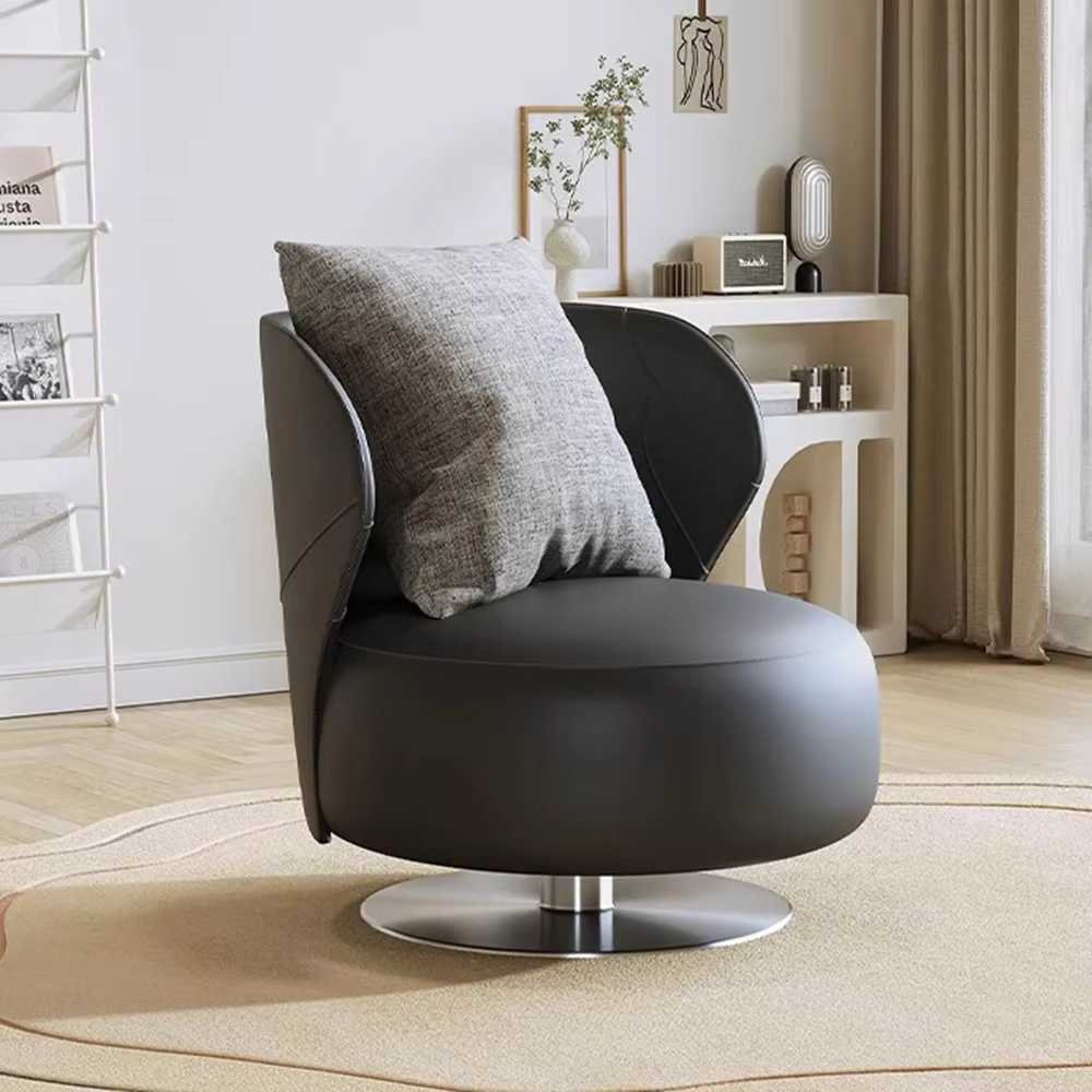 Balcon Bar chaises de soutien lombaire accoudoir mariage Design japonais chaise simple en cuir Relax minimaliste Poltrona décoration