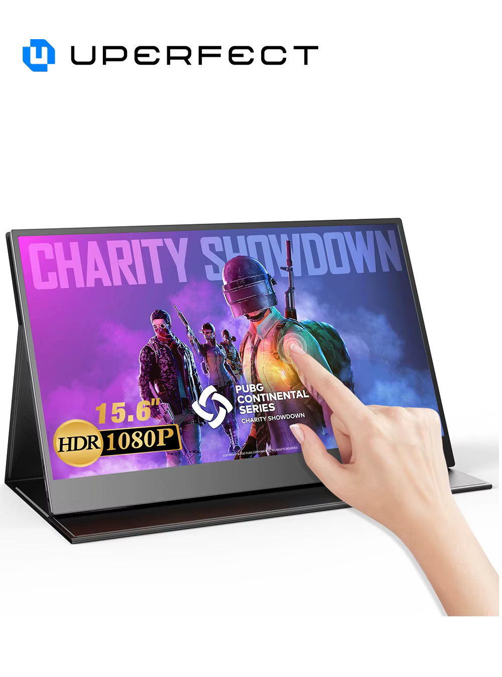 UPERFECT 1080P Moniteur de jeu portable Écran tactile 15