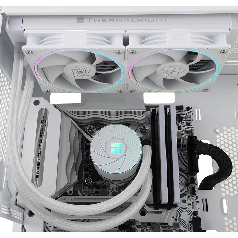 Thermalright AQUA ELITE 240 V2 noir/blanc CPU liquide refroidisseur 5V 3PIN ARGB Halo ventilateur radiateur de refroidissement par eau LGA1700 2011 115x AM5