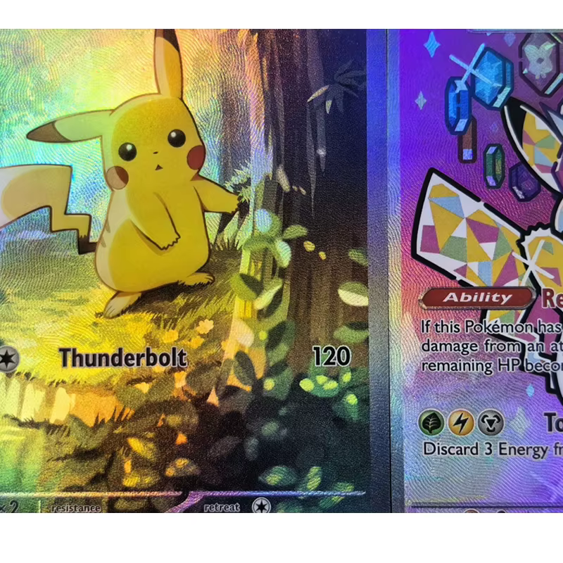 Cartes Pokémon Ascension DIY : Héros Anglais Asc 276/217 277/217 Pikachu Ex Illustration Spéciale Collection Rara Anime