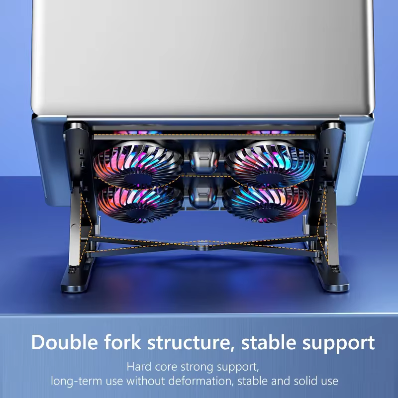Support de refroidissement pour ordinateur portable avec 2/4 ventilateurs