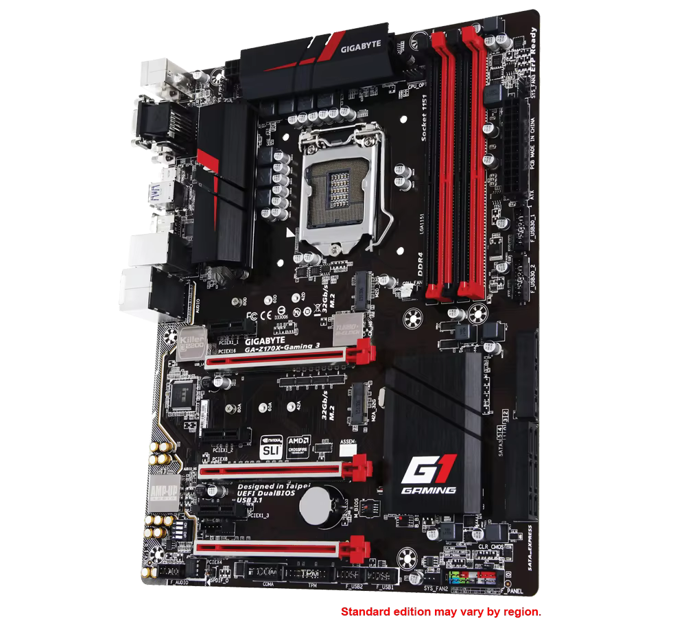 Carte mère GIGABYTE GA-Z170X-Gaming 3 LGA 1151 4×DDR4 64 Go PCI-E 3.0