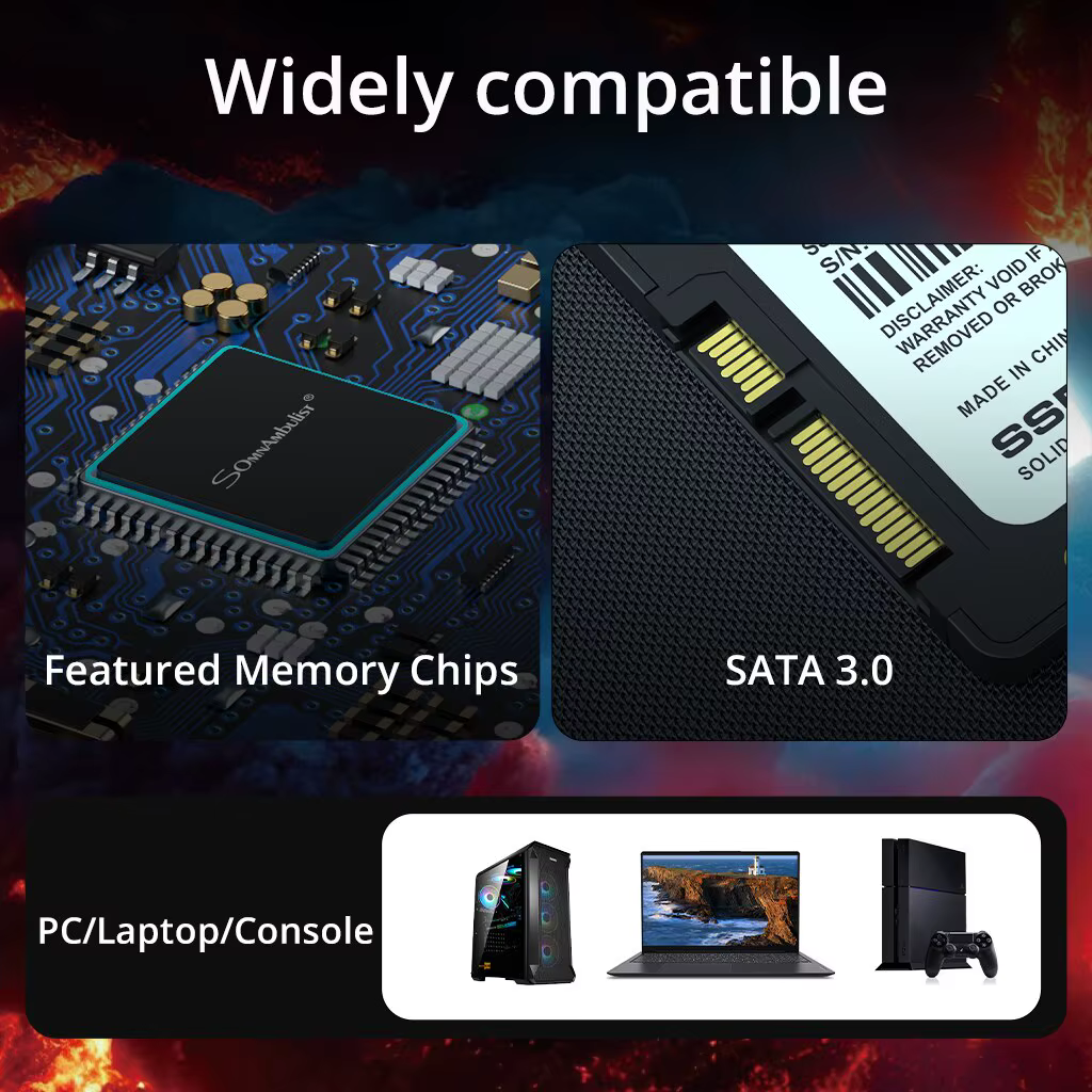 SSD 120GB 240GB 480GB 960GB interne Sata3 Solid State Drive 2.5 128GB 256GB 512GB 1TB 2TB SSD pour PC portable