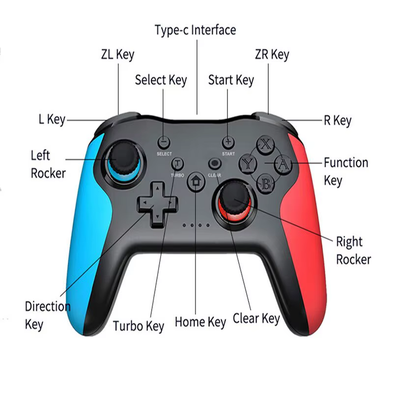 GAMINAlbanMG25Z-Manette de jeu sans fil Bluetooth pour Nintendo Switch