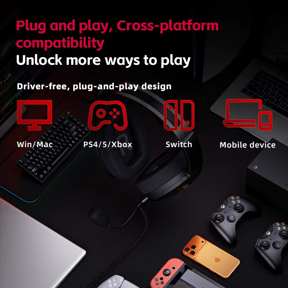 Casque de jeu USB FIIO FG3 HIFI