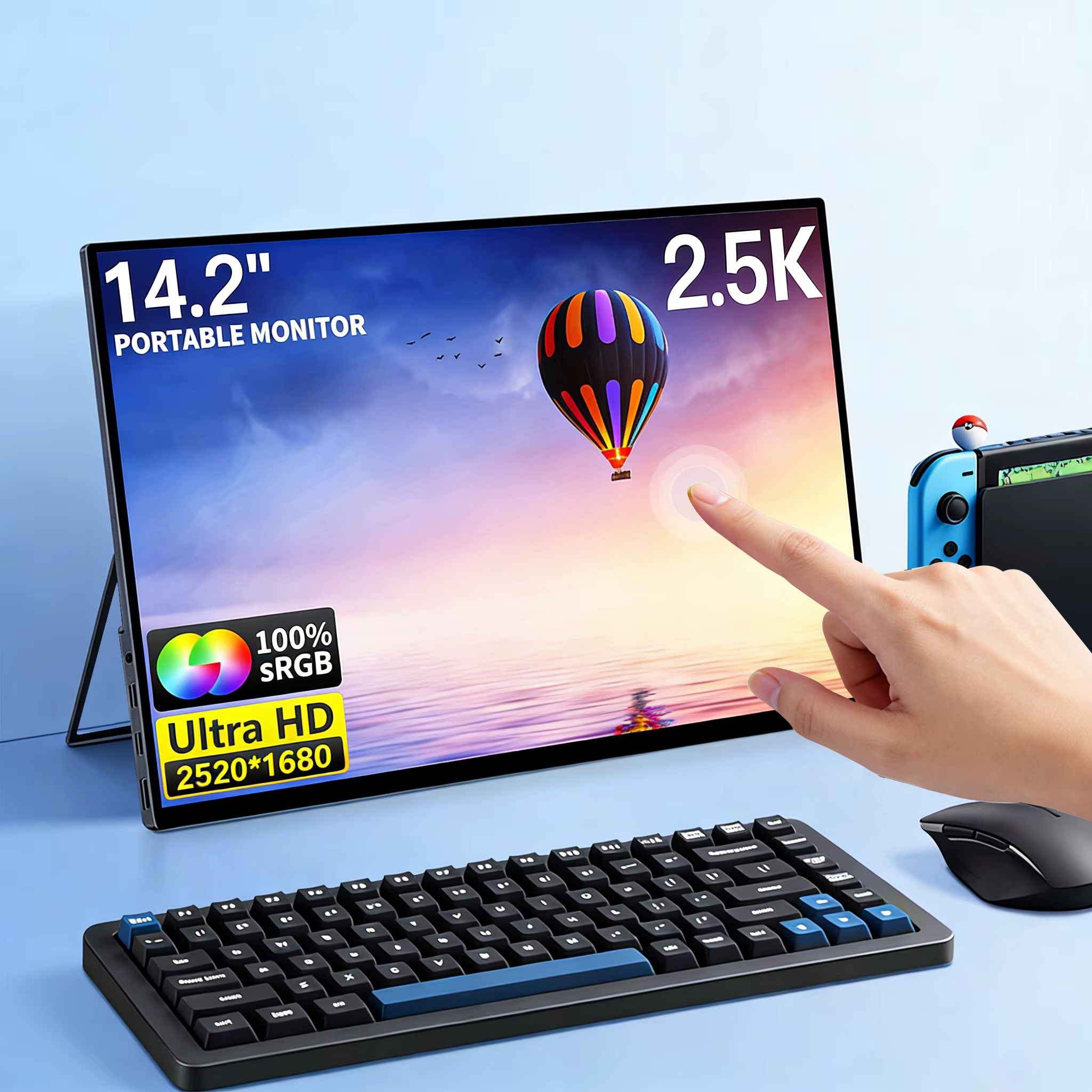 Écran tactile portable de 14
