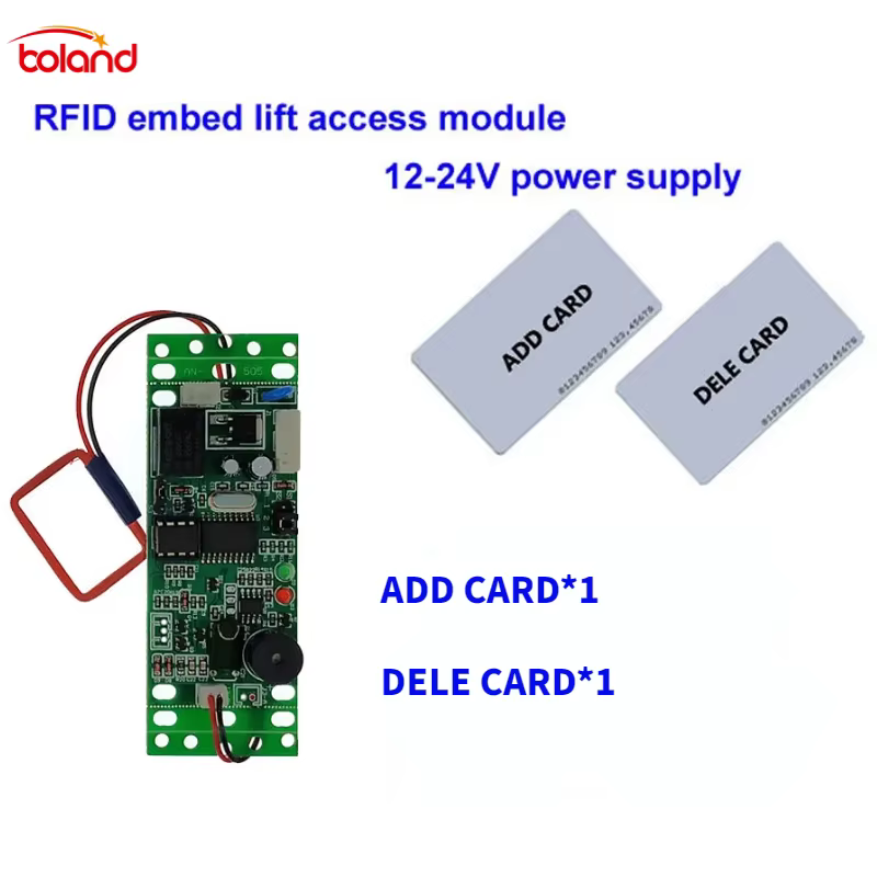Système de contrôle d'accès de porte intégré bidirectionnel RFID avec lecteur de carte double face et 2 cartes principales