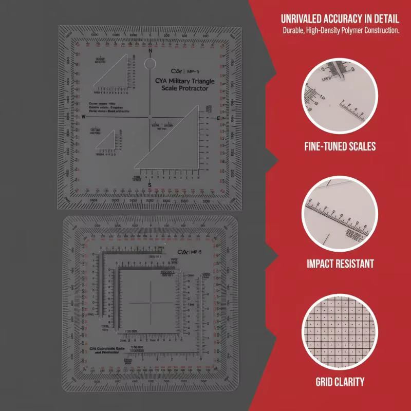 Échelle de carte topographique pratique MGRS USNG, échelle de coordonnées, adaptée à la navigation et à l'exploration en mer et sur terre