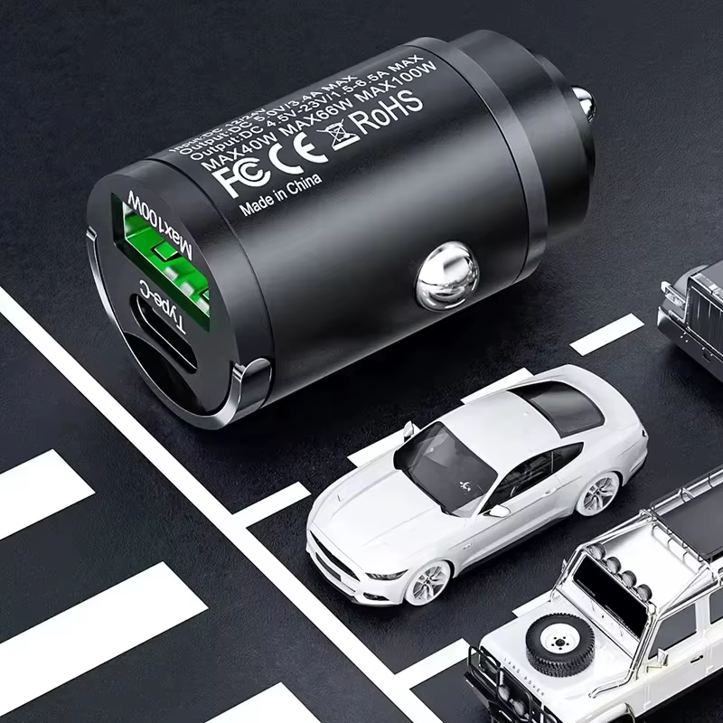 100W chargeur de voiture USB charge rapide pour IPhone QC3.0 Mini PD USB Type C
