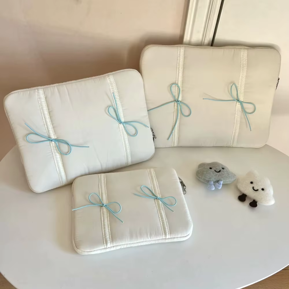 Mignon 11/14/15.6 pouces arc pochette d'ordinateur doux léger étui pour ordinateur portable antichoc sac