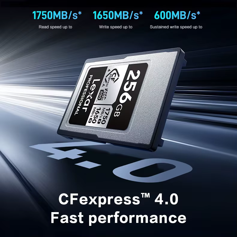 Lexar professionnel argent CFexpress 4.0 Type A carte 2 to 1 to 512GB 256GB VPG200
