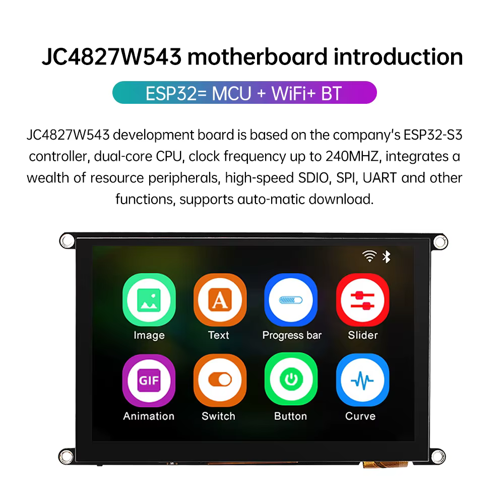 ESP32-S3 4.3 pouces 5 pouces IPS 480*272 module d'affichage LCD écran tactile capacitif avec carte de développement WIFI et Bluetooth
