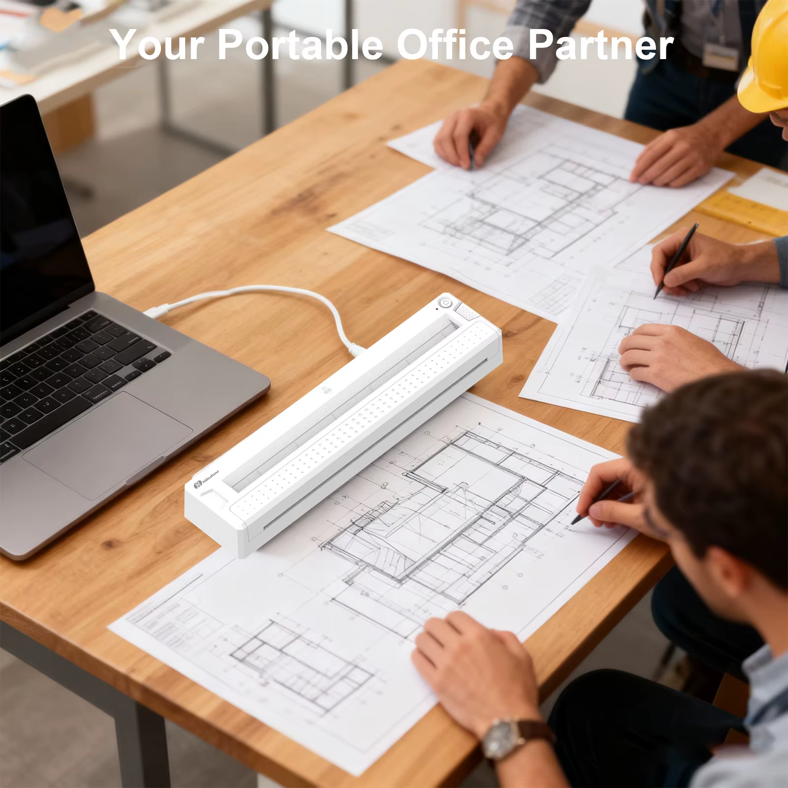 Imprimante thermique Bluetooth portable - Mini imprimante sans fil pour pochoirs de tatouage et impression de documents, équipée de papier pour tatouage +
