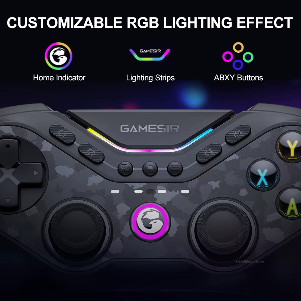 Tarantula Pro T3 Pro contrôleur de jeu sans fil avec Gamesir mag-res TMR bâtons effet d'éclairage rvb pour Switch PC IOS