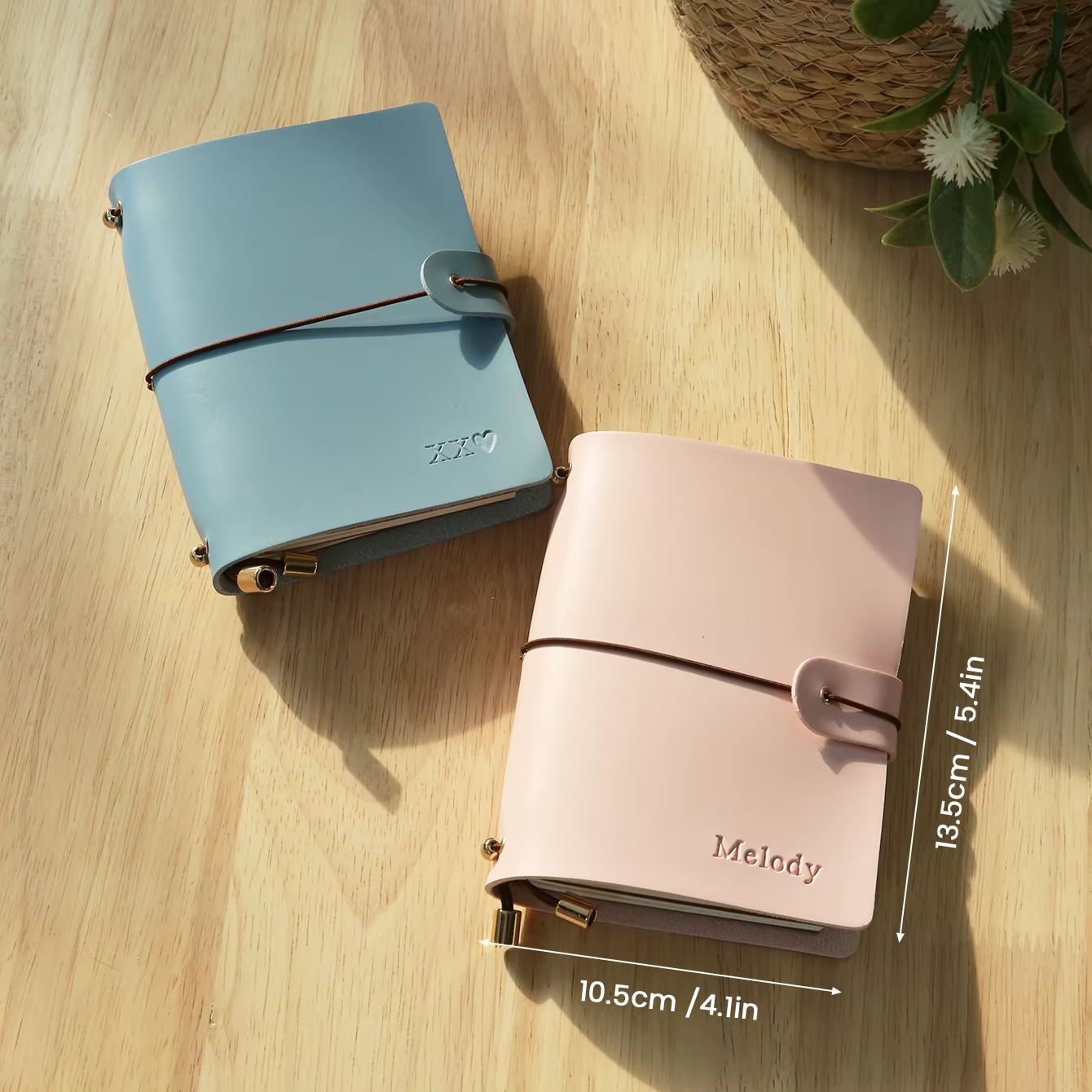 Porte-passeport en cuir personnalisé avec nom gravé, carnet créatif A7, porte-cartes, bloc-notes de voyage portable, cadeau